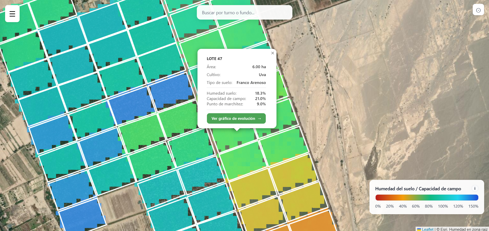 Mapas interactivos que te dan una visión completa del estado de tu campo
